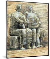 Family Group, 1944-Henry Spencer Moore-Mounted Premium Giclee Print