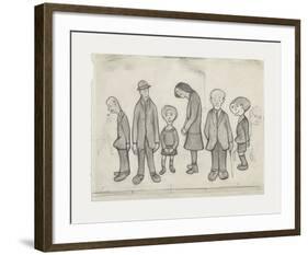 Family Group, 1956-Laurence Stephen Lowry-Framed Premium Giclee Print