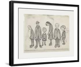 Family Group, 1956-Laurence Stephen Lowry-Framed Premium Giclee Print