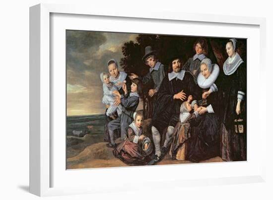 Family Group in a Landscape, c.1647-50-Frans Hals-Framed Giclee Print