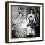 Family Group in their Living Room, Ca. 1958-null-Framed Photographic Print