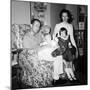 Family Group in their Living Room, Ca. 1958-null-Mounted Photographic Print