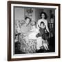 Family Group in their Living Room, Ca. 1958-null-Framed Photographic Print