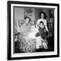 Family Group in their Living Room, Ca. 1958-null-Framed Photographic Print