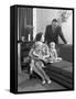 Family Group Looking at a Brochure, Doncaster, South Yorkshire, 1963-Michael Walters-Framed Stretched Canvas