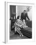 Family Group Looking at a Brochure, Doncaster, South Yorkshire, 1963-Michael Walters-Framed Photographic Print