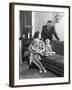 Family Group Looking at a Brochure, Doncaster, South Yorkshire, 1963-Michael Walters-Framed Photographic Print