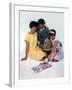 Family Group Looking at a Magazine, 1963-Michael Walters-Framed Photographic Print