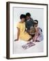 Family Group Looking at a Magazine, 1963-Michael Walters-Framed Photographic Print