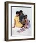 Family Group Looking at a Magazine, 1963-Michael Walters-Framed Photographic Print