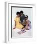 Family Group Looking at a Magazine, 1963-Michael Walters-Framed Photographic Print