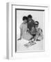 Family Group Looking at a Magazine, 1963-Michael Walters-Framed Photographic Print