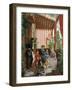 Family Group on Balcony-Fedor Michajlovic Slavianskij-Framed Giclee Print