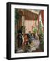 Family Group on Balcony-Fedor Michajlovic Slavianskij-Framed Giclee Print