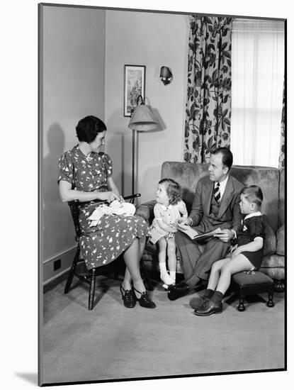 Family Group Photo - Ca. 1950.-Philip Gendreau-Mounted Photographic Print