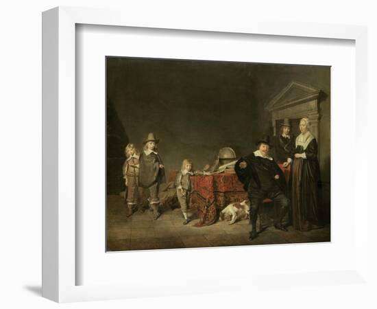 Family Group Portrait-Pieter Codde-Framed Art Print