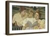 Family Group Reading-Mary Cassatt-Framed Giclee Print