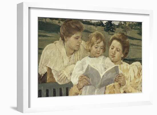 Family Group Reading-Mary Cassatt-Framed Giclee Print