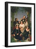 Family Group (The Bromley Family) 1844-Ford Madox Brown-Framed Giclee Print