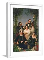 Family Group (The Bromley Family) 1844-Ford Madox Brown-Framed Giclee Print