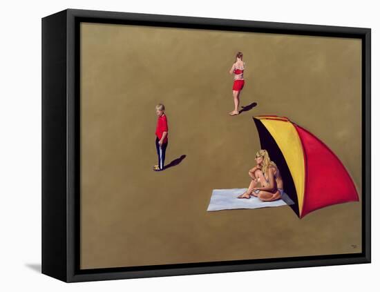 Family Group, Weston Sands, 2004-Peter Breeden-Framed Stretched Canvas