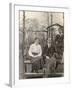 Family Group with a Dog in a Garden-null-Framed Photographic Print