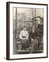 Family Group with a Dog in a Garden-null-Framed Photographic Print