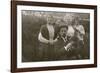 Family Group with Dog in a Garden-null-Framed Photographic Print