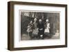 Family Group with Two Dogs in a Garden-null-Framed Photographic Print