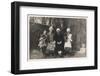 Family Group with Two Dogs in a Garden-null-Framed Photographic Print