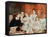 Family Group-Michele Gordigiani-Framed Stretched Canvas