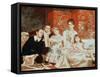 Family Group-Michele Gordigiani-Framed Stretched Canvas