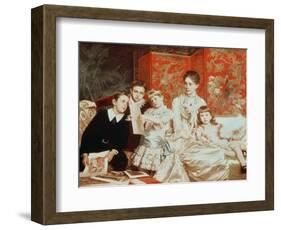 Family Group-Michele Gordigiani-Framed Giclee Print