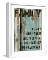 Family Grunge 4-Diane Stimson-Framed Art Print