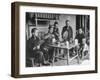 Family Having Tea in Courtyard-Carl Mydans-Framed Photographic Print