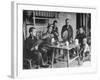 Family Having Tea in Courtyard-Carl Mydans-Framed Photographic Print