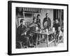 Family Having Tea in Courtyard-Carl Mydans-Framed Photographic Print