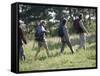 Family Hiking in The Wilderness-null-Framed Stretched Canvas