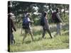 Family Hiking in The Wilderness-null-Stretched Canvas