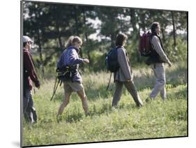 Family Hiking in The Wilderness-null-Mounted Premium Photographic Print
