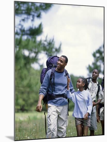 Family Hiking in The Wilderness-null-Mounted Photographic Print