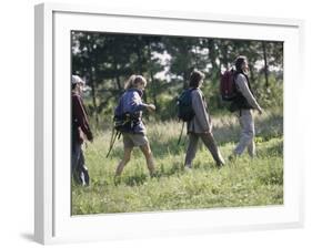 Family Hiking in The Wilderness-null-Framed Photographic Print