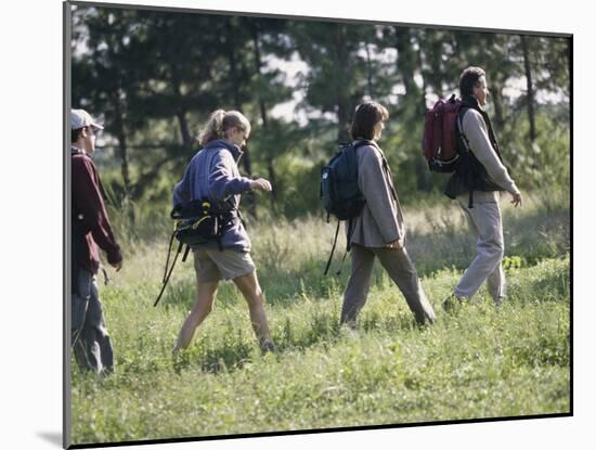 Family Hiking in The Wilderness-null-Mounted Photographic Print