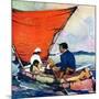 "Family in Canoe,"May 1, 1927-Frank Schoonover-Mounted Giclee Print