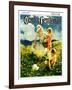 "Family in Field of Buttercups," Country Gentleman Cover, June 1, 1929-Haddon Sundblom-Framed Giclee Print