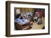 Family in Living Room with Dog-William P. Gottlieb-Framed Photographic Print