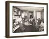 Family in Room in Tenement House, C.1910-Jessie Tarbox Beals-Framed Giclee Print