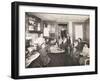 Family in Room in Tenement House, C.1910-Jessie Tarbox Beals-Framed Giclee Print