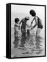 Family in the Sea-null-Framed Stretched Canvas