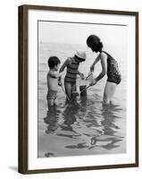 Family in the Sea-null-Framed Photographic Print